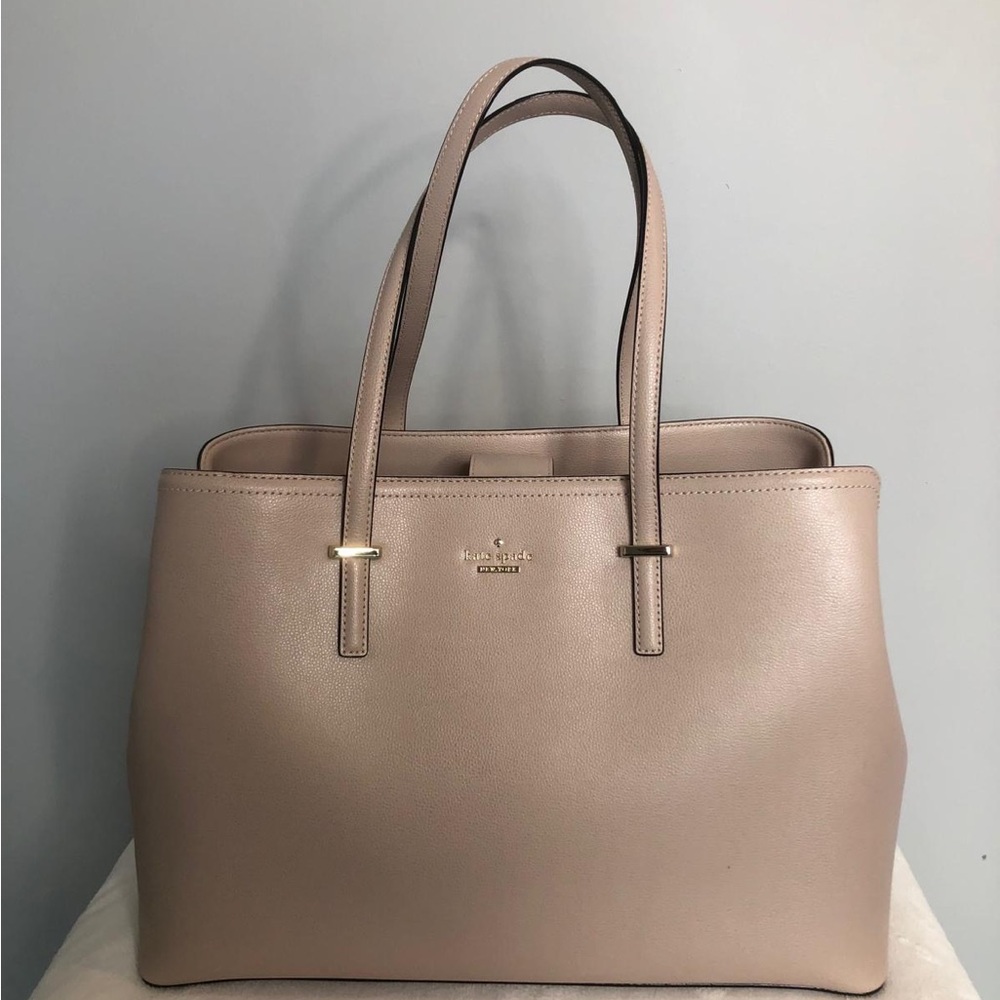 Kate Spade Blush Leather Tote with Laptop Pocket